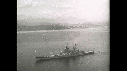 USS Iowa in Korea 1952